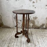 19th century oak pedestal console