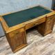 Double desk face art deco era in solid walnut around 1920