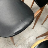 4 chaises Baumann modèle pégase