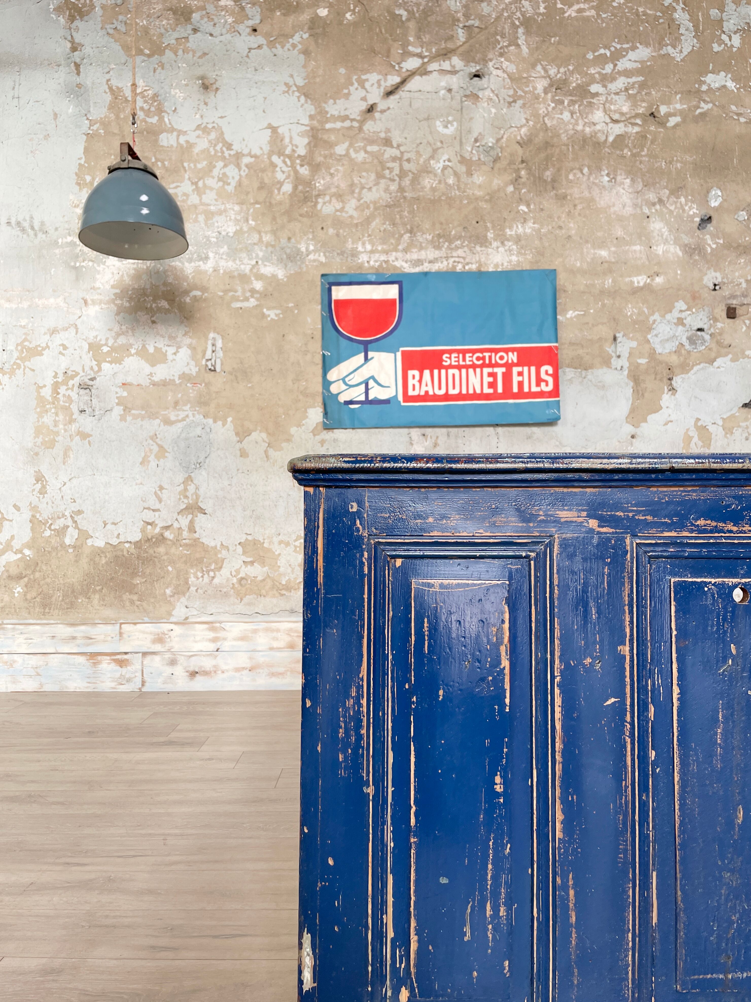 Commercial bank weathered wood panel.