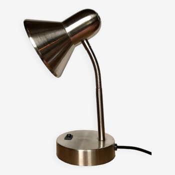 Lampe de bureau flexible en acier brossé Kema Keur Allemagne vintage