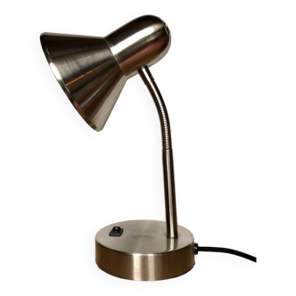 Flexible brushed steel desk lamp Kema Keur Germany vintage