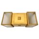 XXL design mid-century brass wall or ceiling lamp - 1980s / Czechoslovakia