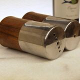 Salière et poivrier en palissandre de Rio