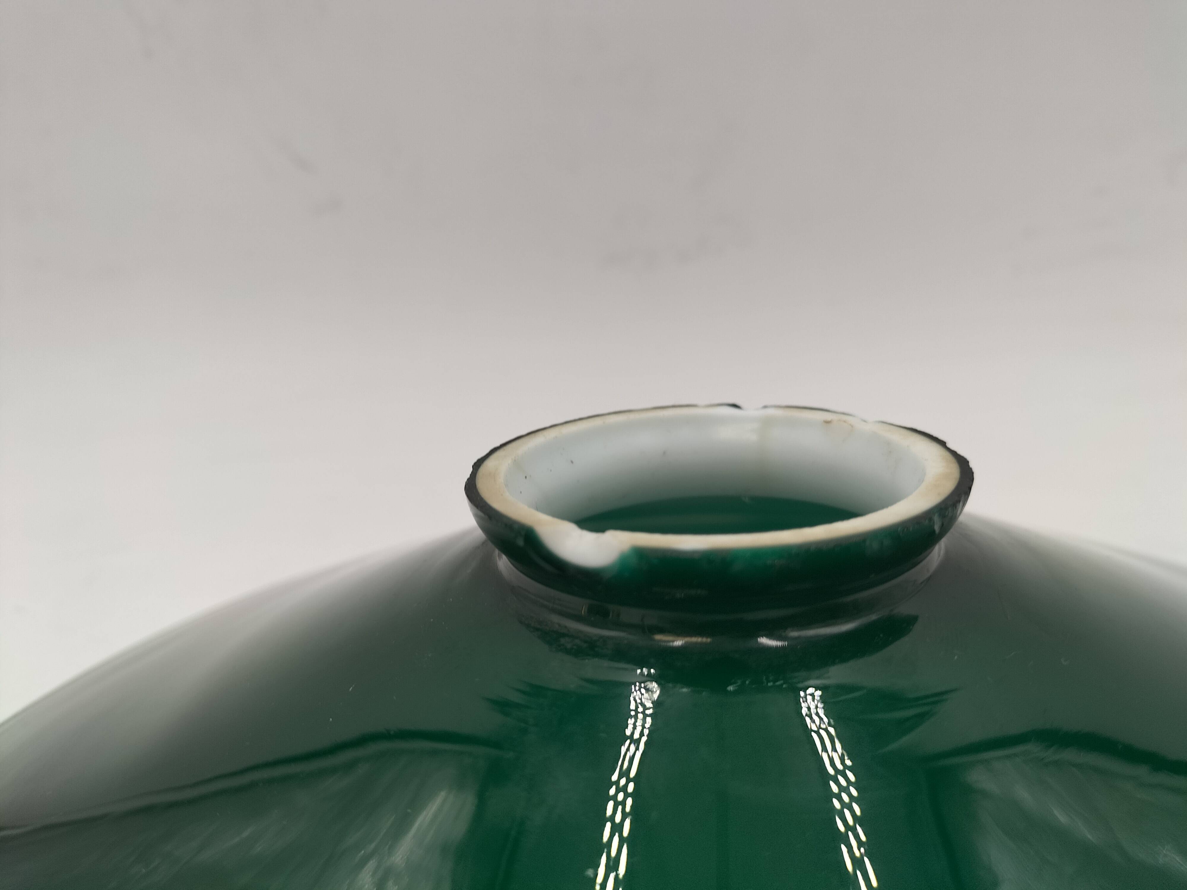 Green opaline pendant light