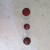 3 glass sprinklers or sugar bowls