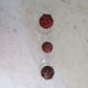 3 glass sprinklers or sugar bowls