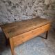 Antique oak flour chest from France, 19th century.