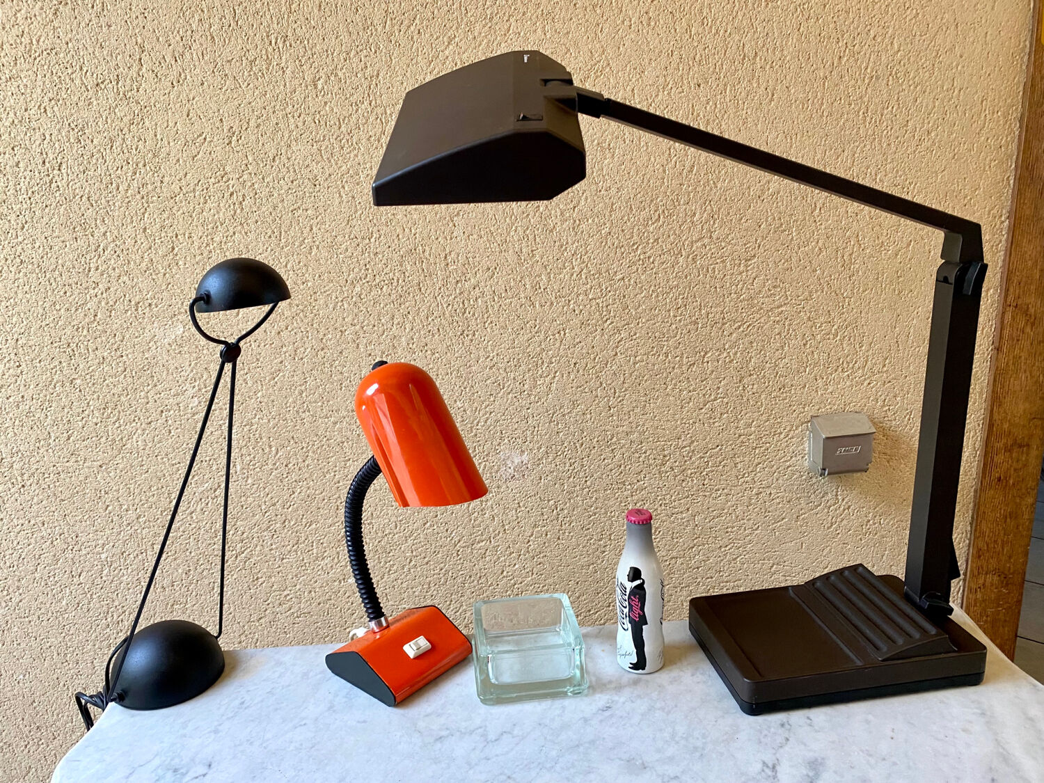 Neon desk lamp Waldmann TL 111 vintage 80s