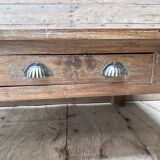 Burmese teak coffee table