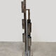 Italian vintage design chrome metal floor lamp 1970