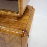 1930s Exclusive Curved Art Deco Bookcase, Czechoslovakia