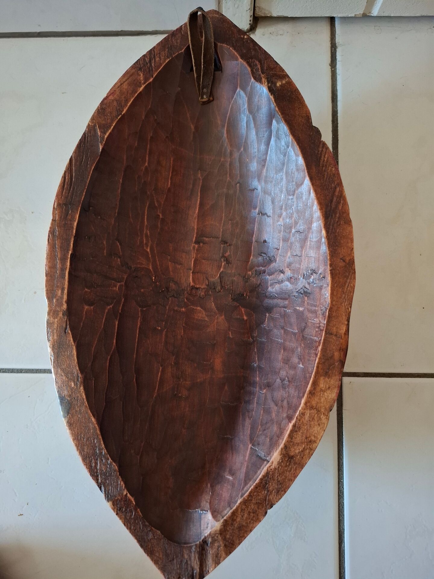 Masque africain en bois art tribal