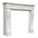 Louis XVI style Carrara marble fireplace circa 1880