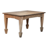 Handcrafted table from Sweden at the end of the 19th century, a beautiful mix of jute wood and allmoge.