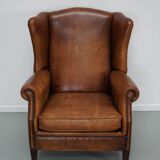 Vintage Dutch Cognac Colored Leather Vintage Dutch Cognac Colored Leather Club ChairClub Chair