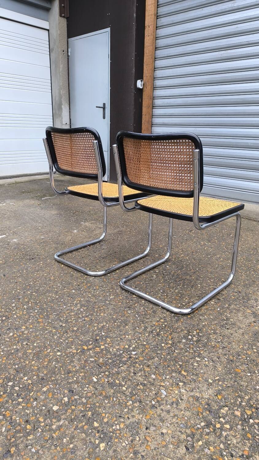 Pair of Cesca B32 chairs by Marcel Breuer