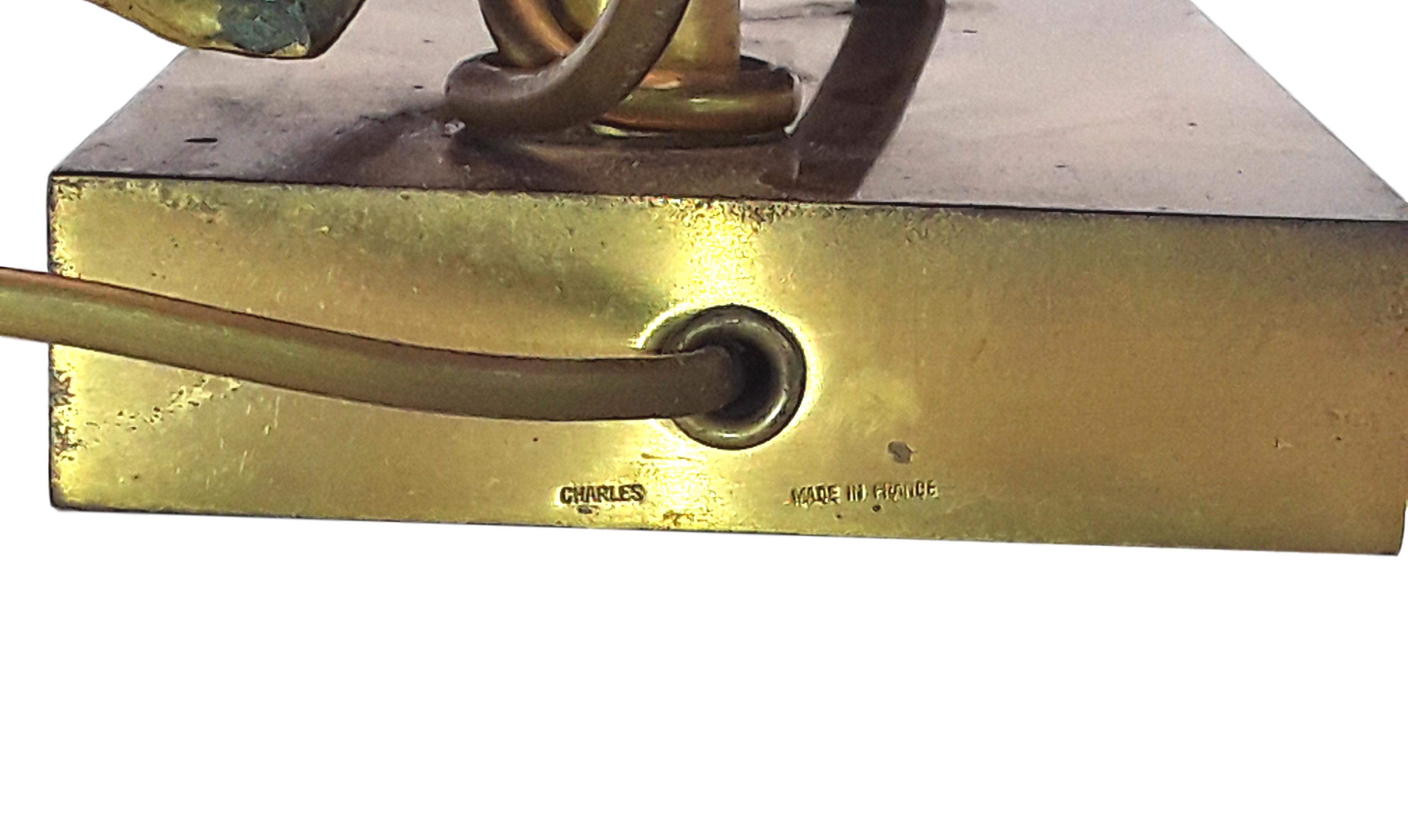 Charles House lamp with water lily