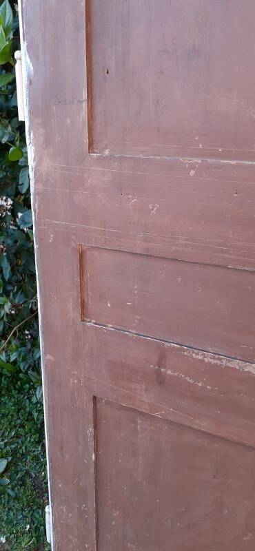 Pair of old cupboard doors h220.5xL75cm each