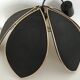 Lotus flower suspension in black fabric 70 's