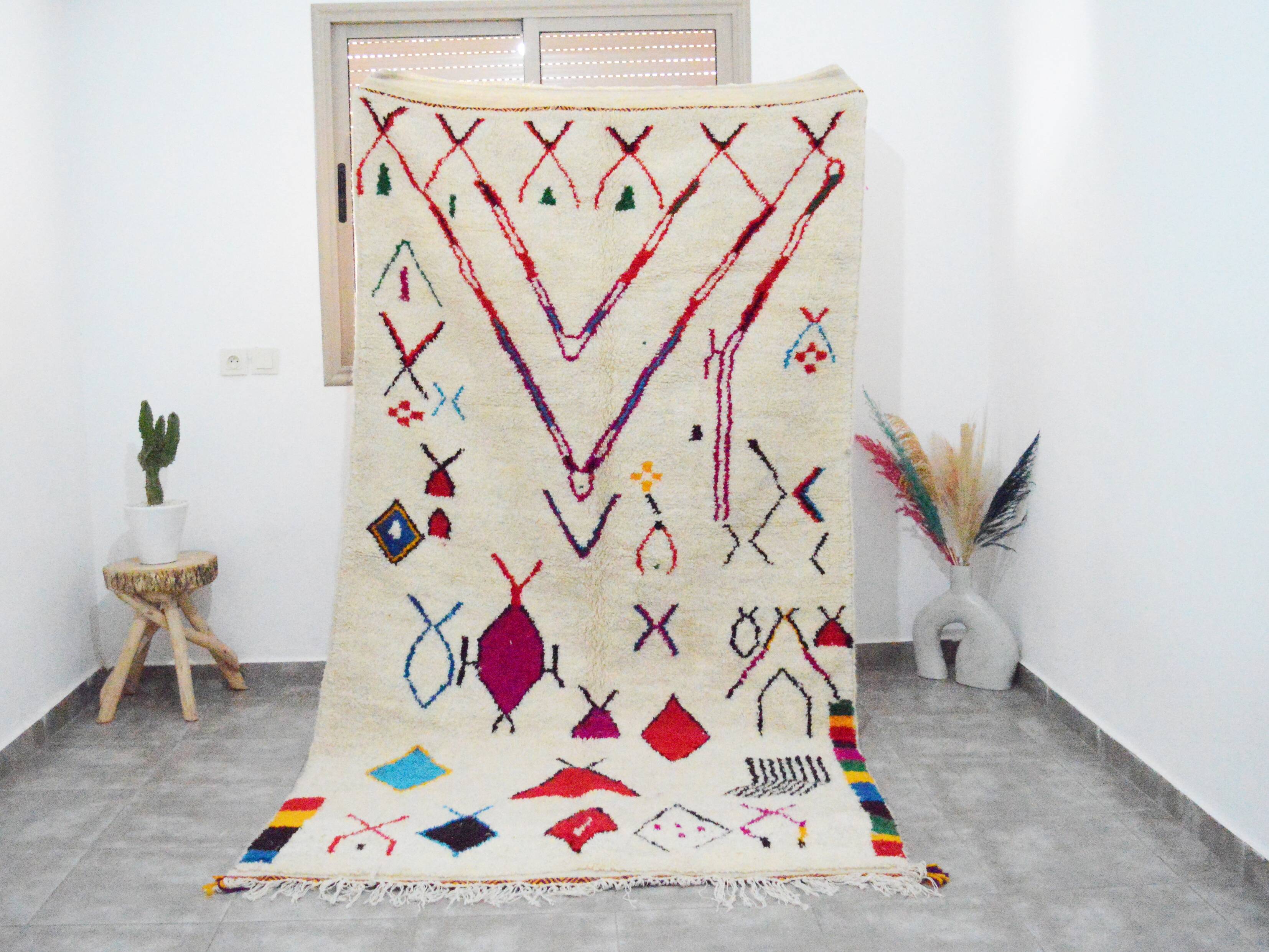 286x150cm moroccan berbere carpet