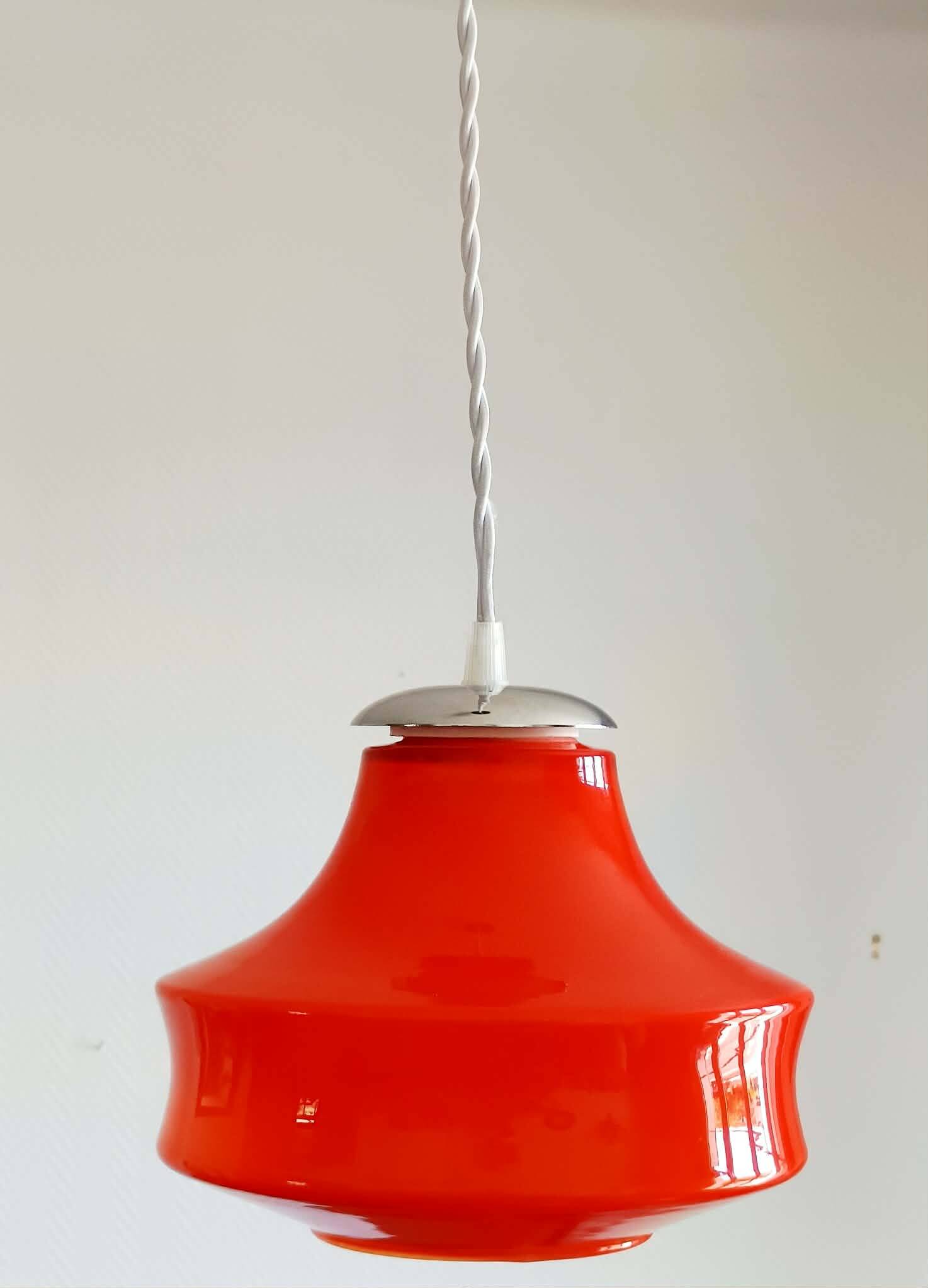 Suspension UFO space age orange 1970