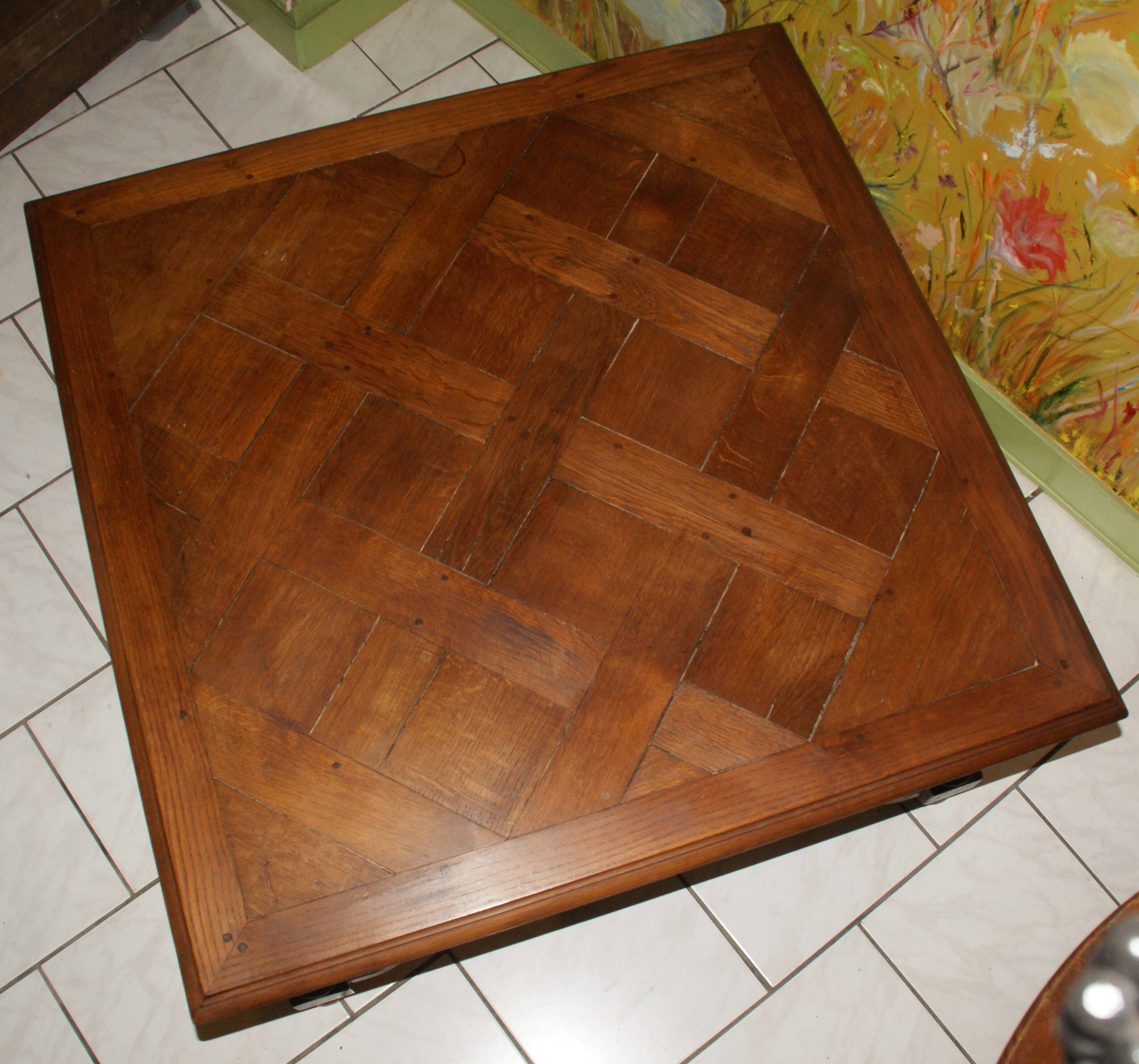 18th Century Versailles Parquet Coffee Table