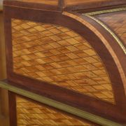 Louis XVI style cylinder desk in marquetry from the Napoleonic III period.