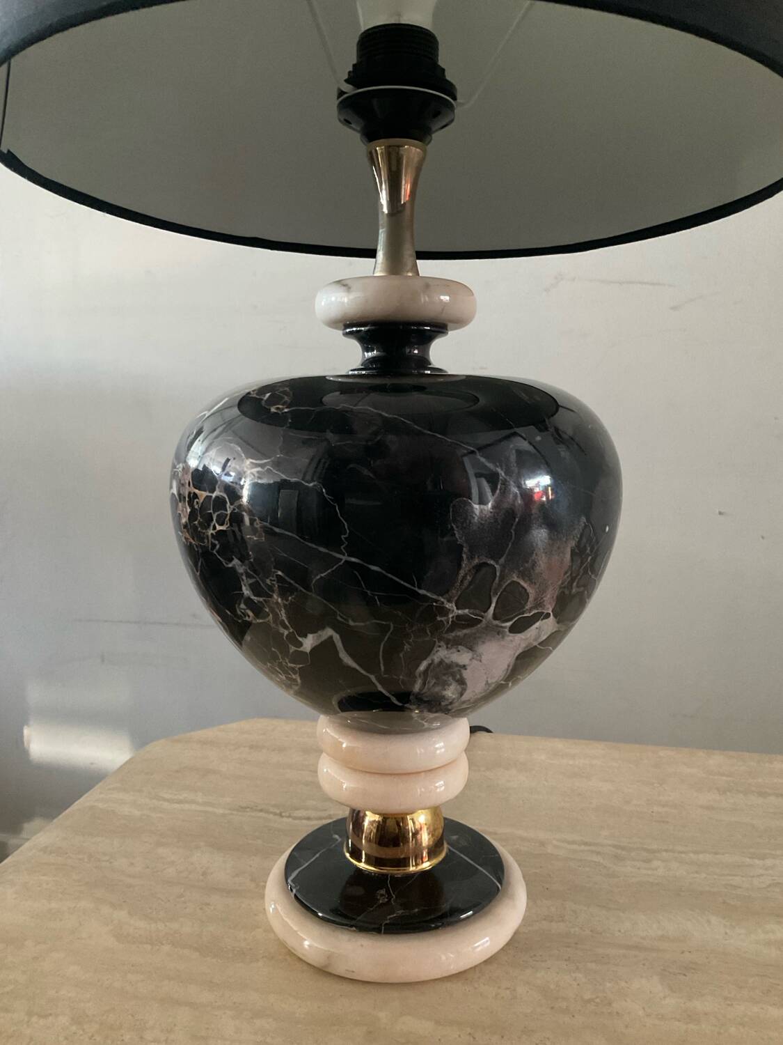 1970s marble lamp