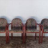 Suite de 4 chaises vintage 1960 Baumann