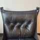 "Lounge chair 'Falcon' in black leather by Sigurd Ressel, Norway"
