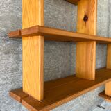 Modernist pine shelf bookcase Regain
