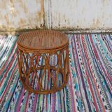 Stool vintage rattan
