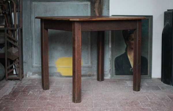 Table bois avec 1 tiroir, table de salon, cuisine, table bois vintage