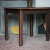 Wooden table with 1 drawer, coffee table, kitchen table, vintage wooden table.