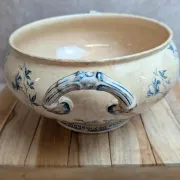 Grande soupière ancienne en terre de fer Creil et Montereau – Perruche