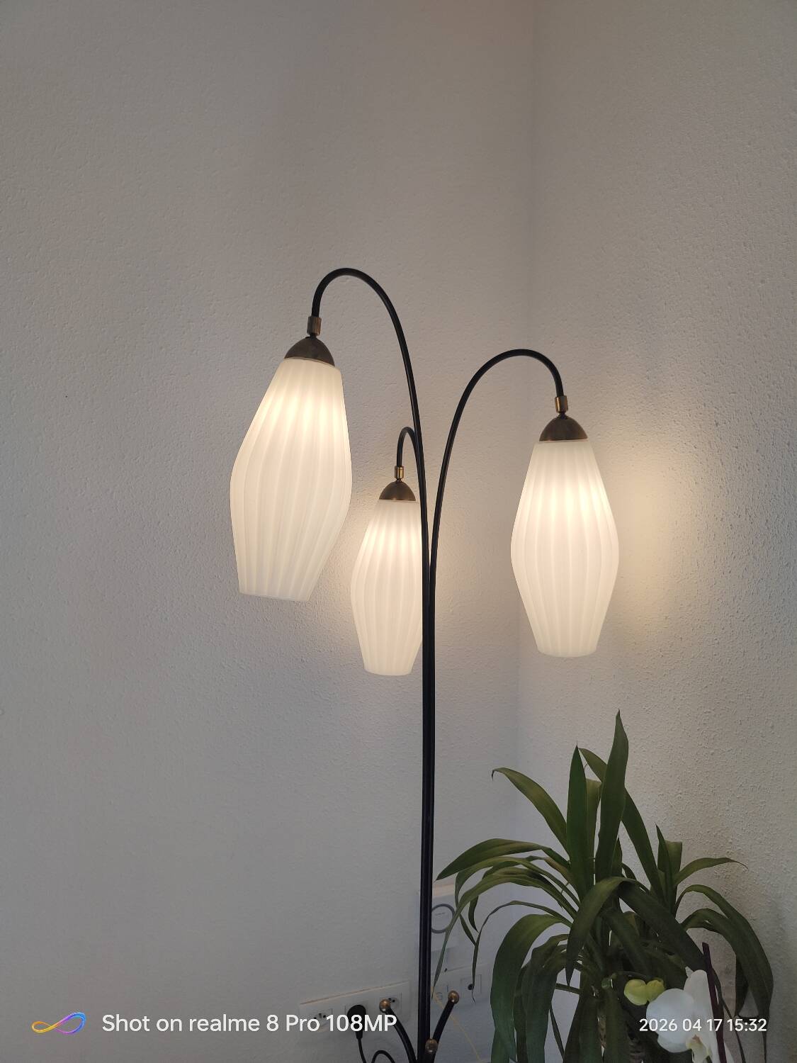 Lampadaire lunel 1960 vintage