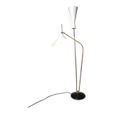 Carl Moore brass floor lamp for BAG Turgi, 1950s