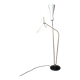 Carl Moore brass floor lamp for BAG Turgi, 1950s