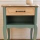 Bedside table, nightstand, renovated accent furniture.