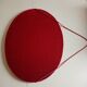 Velvet oval mirror - 59x45cm