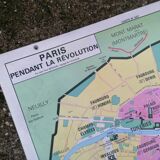 Old historical map Armand Colin The revolutionary France-Paris during the Revolution
