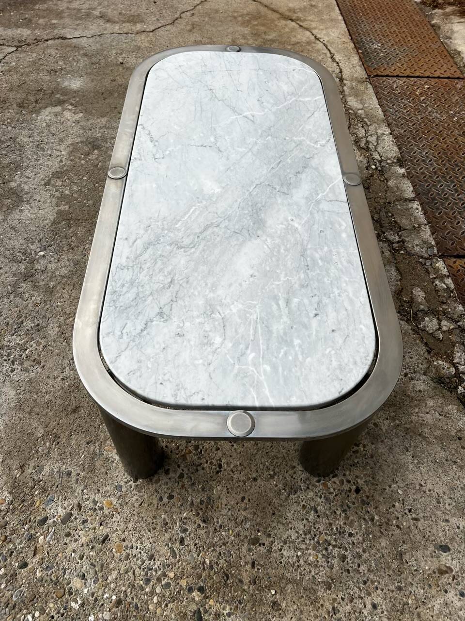 Italian design marble coffee table 1970