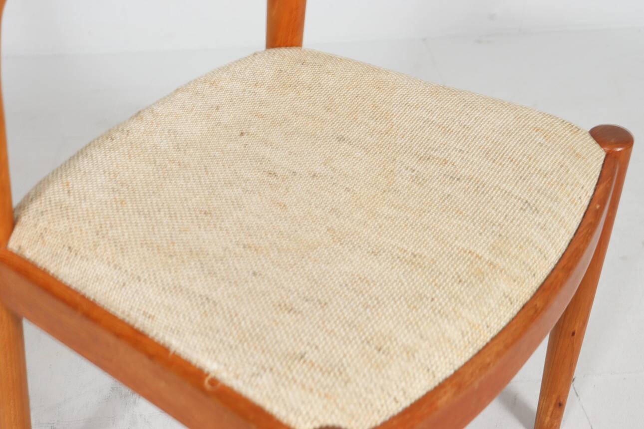 Niels Koefoed for Hornslet, 4 chairs / dining chairs, model '177', teak, 1960s, Denmark.