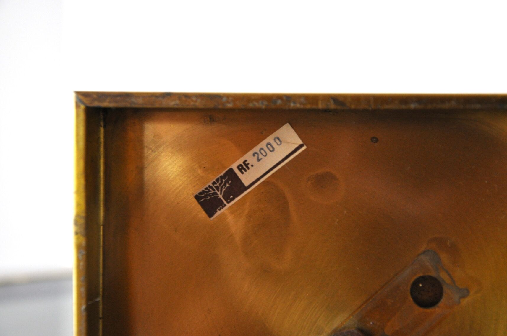 Faux bamboo brass lamp, France, 1970