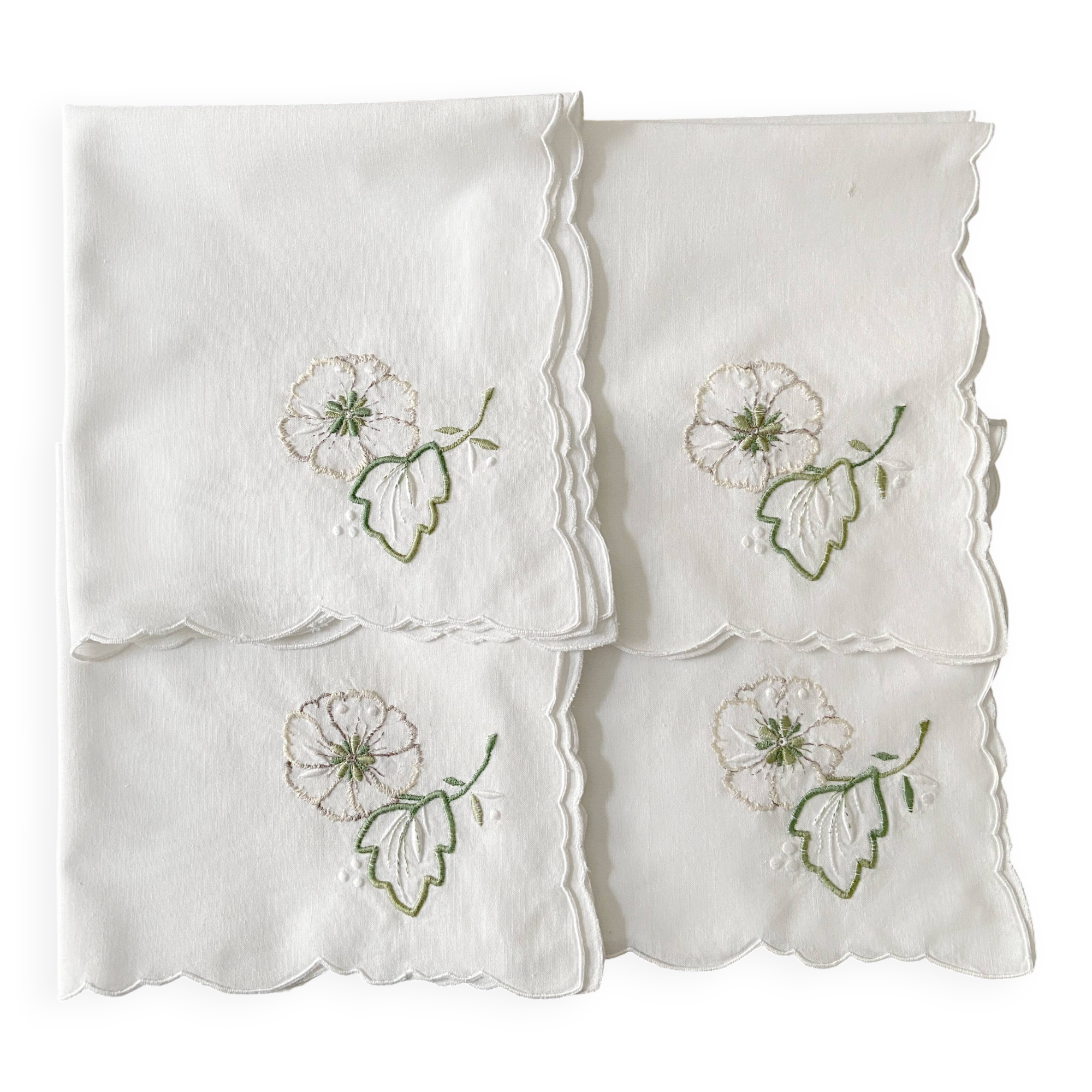 4 "Mikado Rose" Napkins