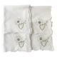 4 Serviettes "Roses Mikado"