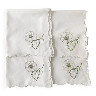 4 "Mikado Rose" Napkins