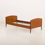Danish mid century modern teak bed by Sidelmann Jakobsen, 1960s
