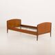 Danish mid century modern teak bed by Sidelmann Jakobsen, 1960s